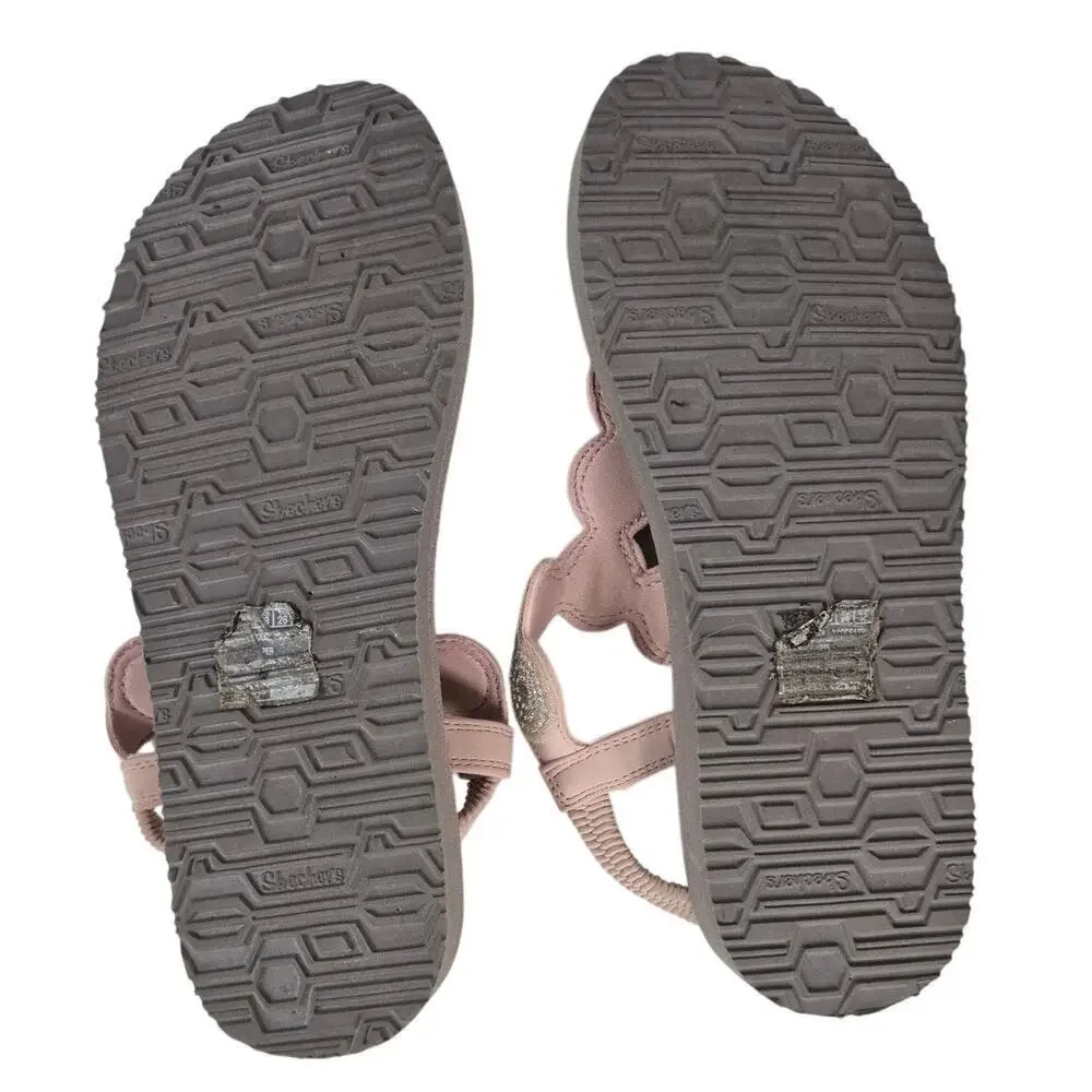 Skechers Meditation Women's Sz 9 Vegan Sling Back Sandals Yoga Foam Pink - Picture 5 of 5